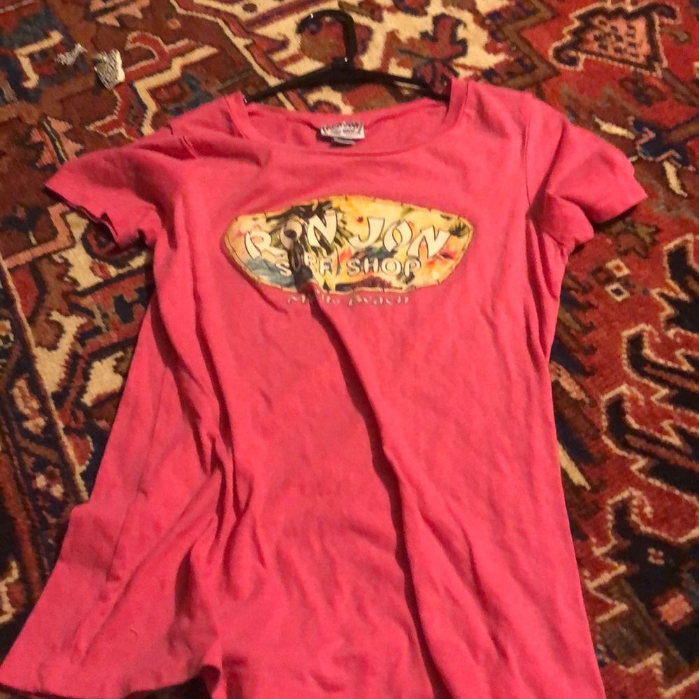 Pink Ron Jon shirt